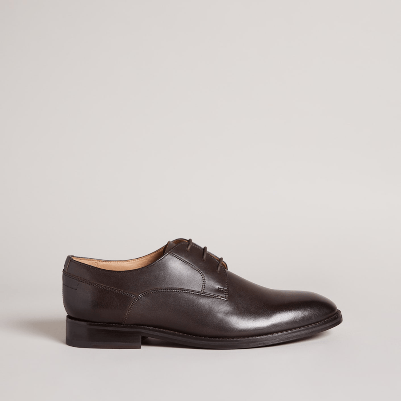 Ted Baker Kampten Mens Formal Leather Derby Shoes in Brown