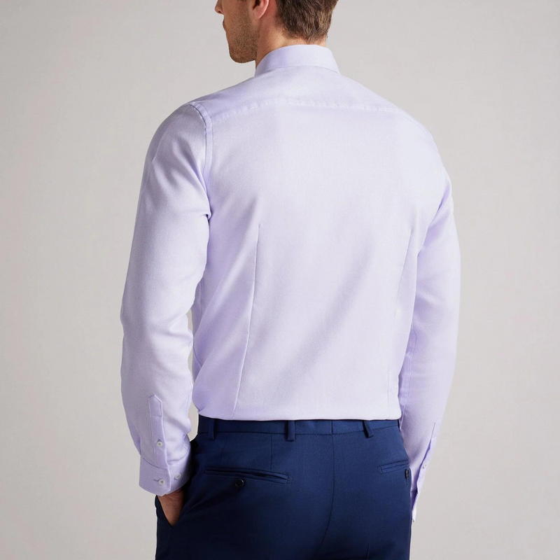 Ted Baker Daltross Shirt in Lilac Pure Cotton