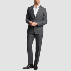 Front view of the Ted Baker Mens Slim Fit Dobson Suit in Charcoal