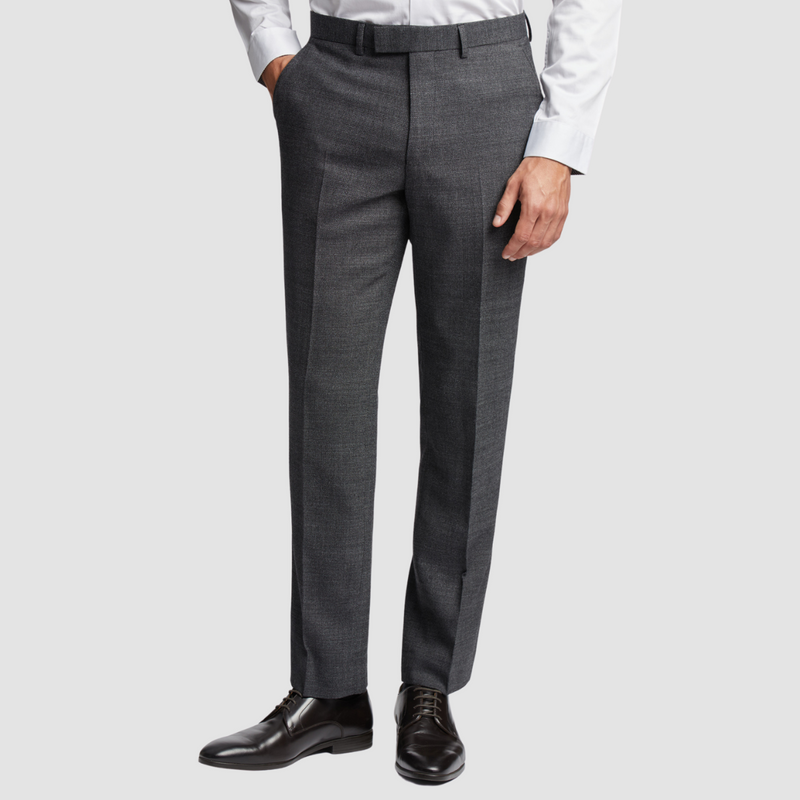 Trousers of the Ted Baker Mens Slim Fit Dobson Suit in Charcoal