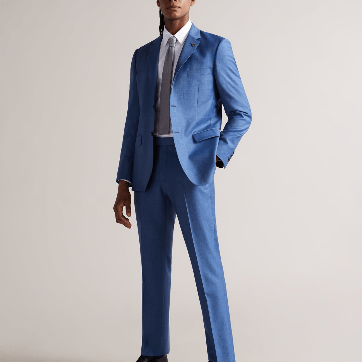 Ted Baker Slim Fit Holmess Shirt in White Pure Cotton