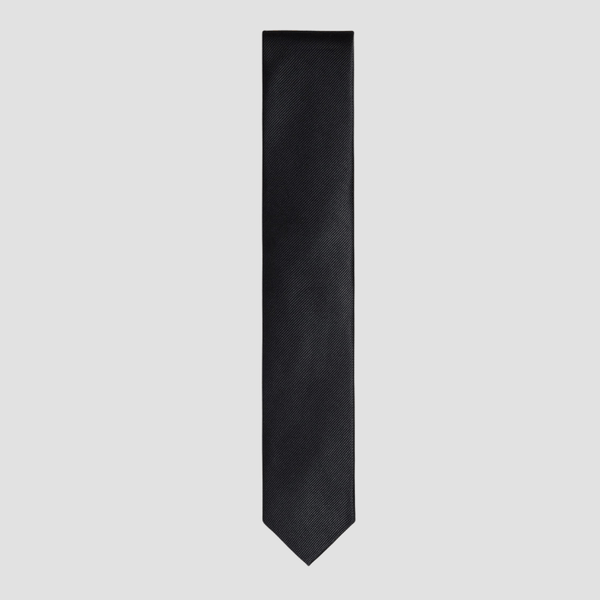 Ted Baker Moorez Ottoman Silk Tie in Black