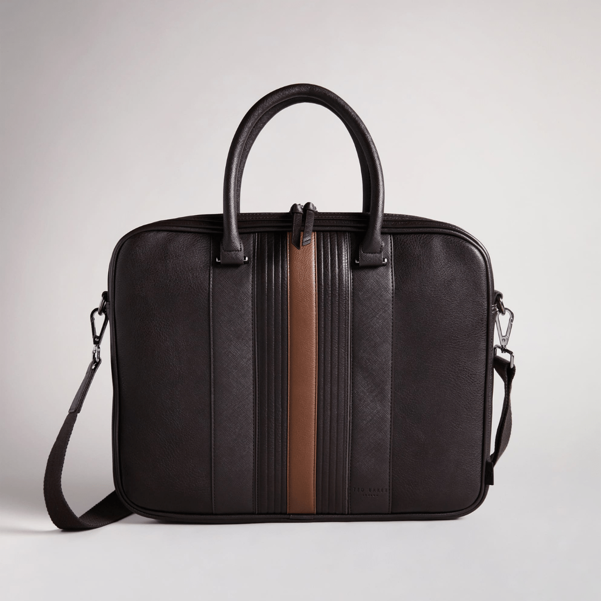 Ted Baker Nevver Document Bag in Brown Chocolate