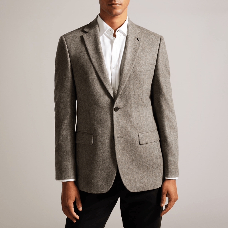 Ted Baker classic fit pamirrj sports jacket in taupe wool blend Mens Suit Warehouse Melbourne