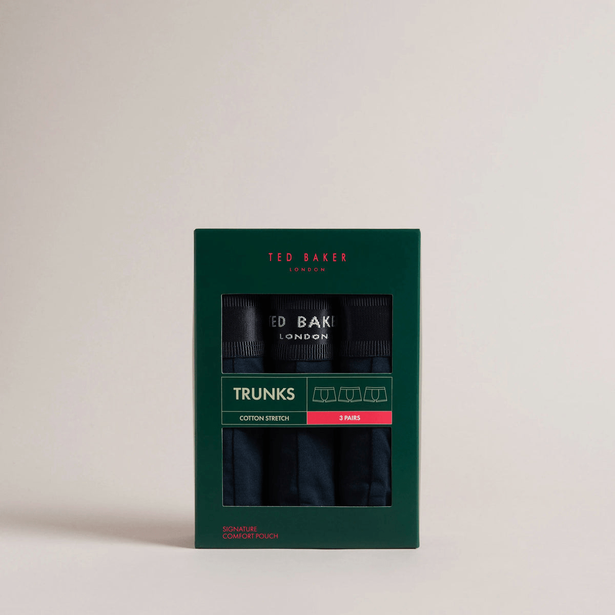 Ted Baker Three Pack Trunk in Black
