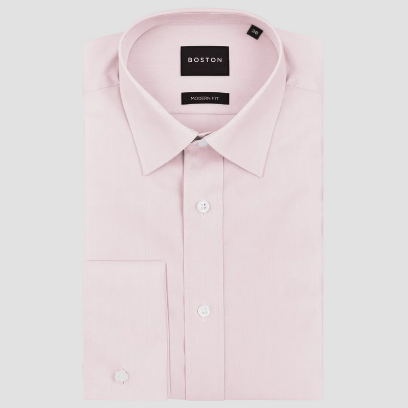Mens Dress Shirts | Boston Slim Fit Men's Liberty French Shirt in Pink  Cotton Blend – Mens Suit Warehouse