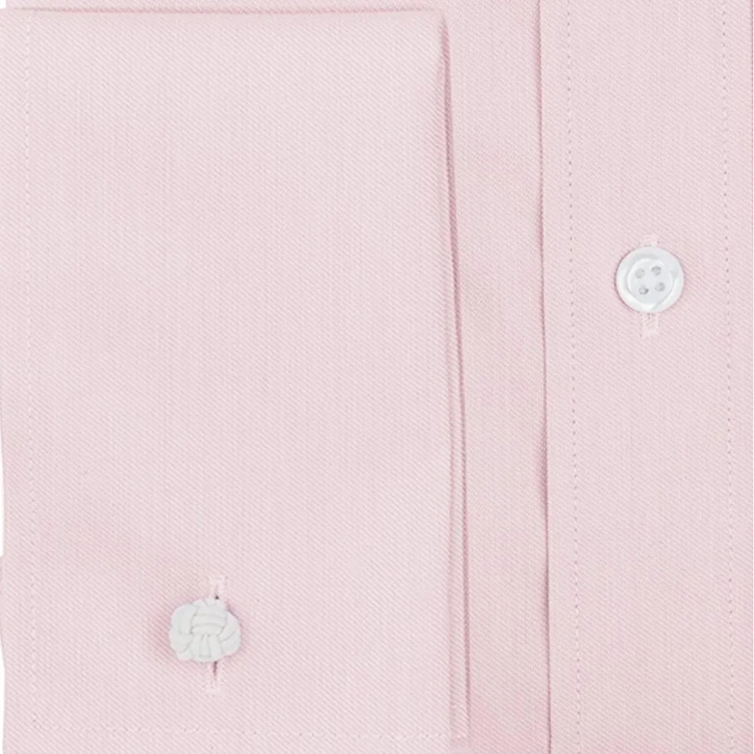 Boston’s Liberty pink French cuff shirt in a modern slim fit with classic collar and tailored darts.