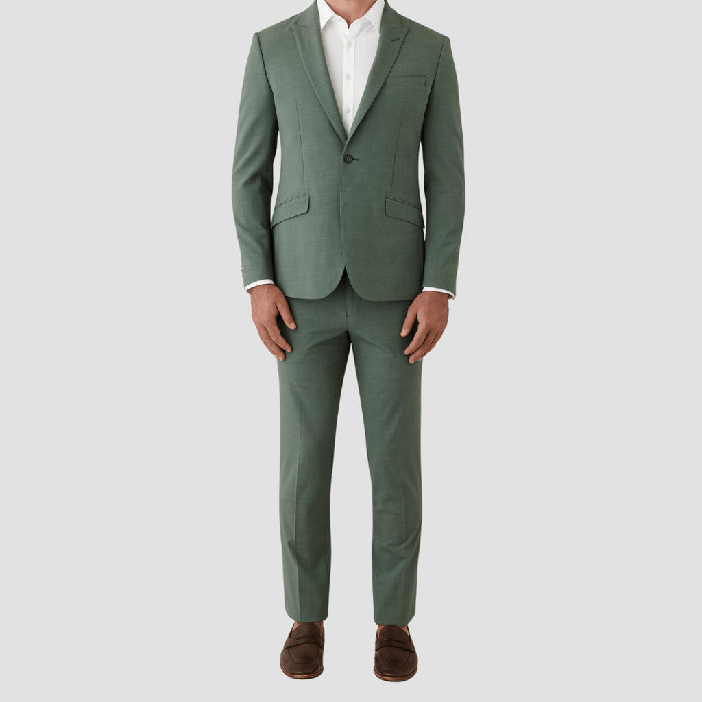 Green suit jacket men online