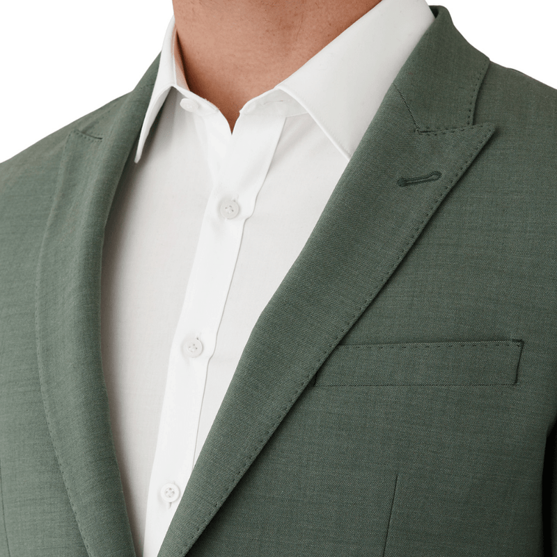 Uberstone slim fit marvin suit in green