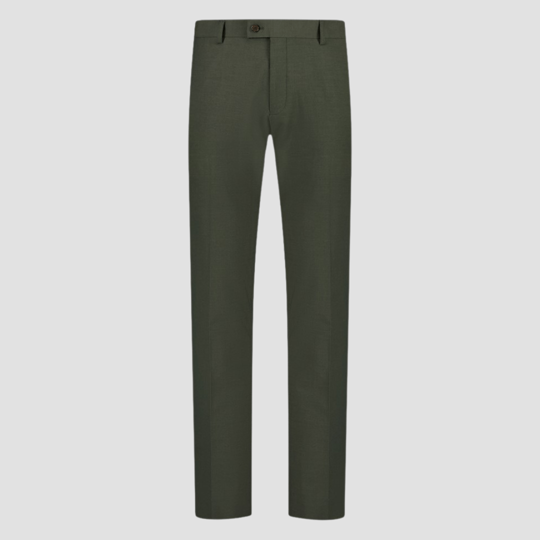 Green pants on a light gray background