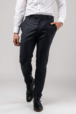 a front view of the Aston slim fit moores trouser in charcoal A029301T-NL