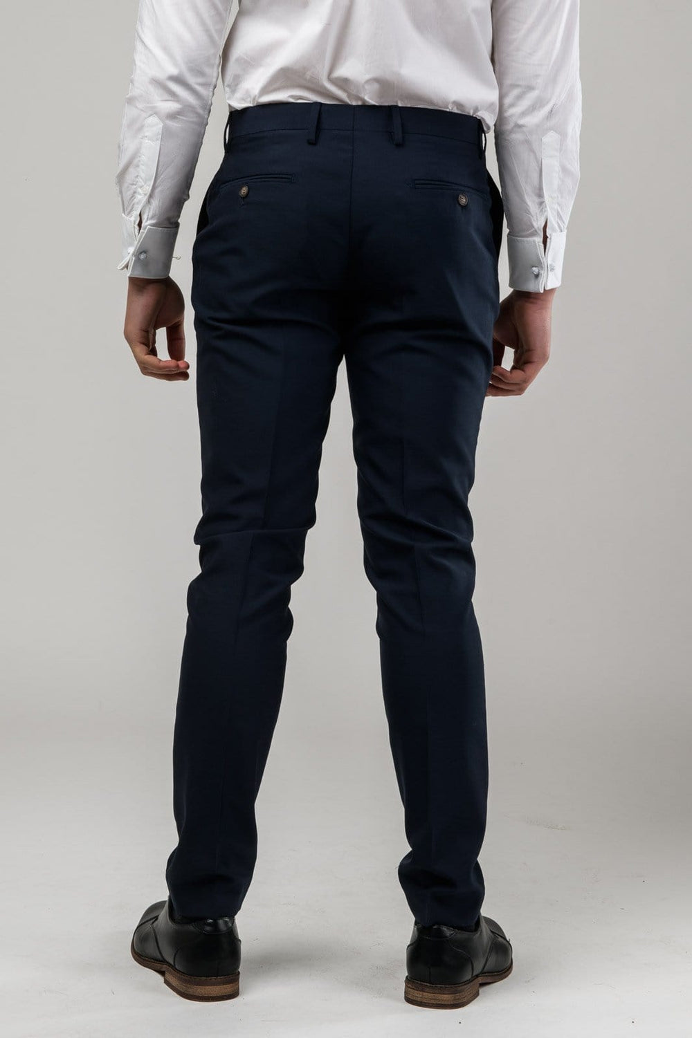 Aston Slim Fit Moores Trouser in Navy – Mens Suit Warehouse - Melbourne