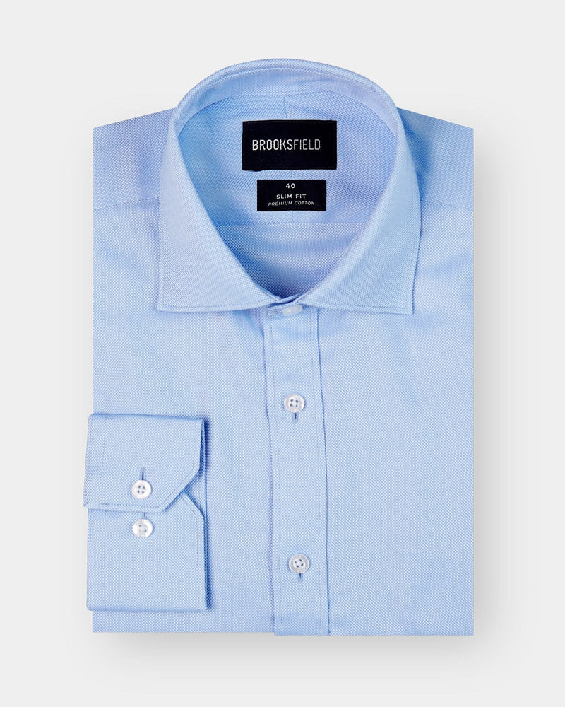 Entrepreneur Mens Business Shirt by Brooksfield in blue