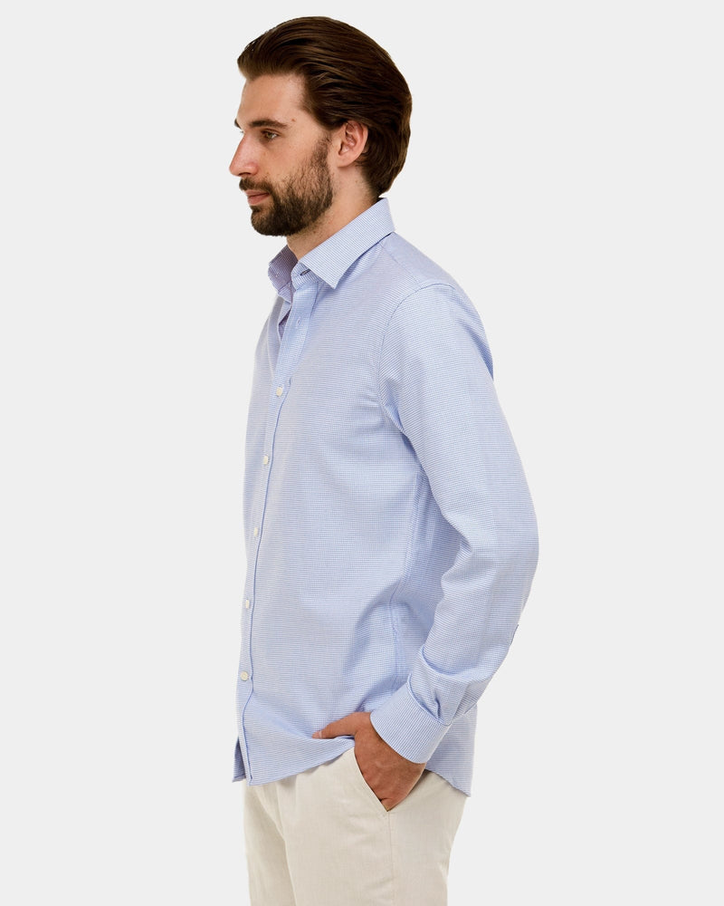 Brooksfield Multi-Weave Slim Fit Dress Shirt