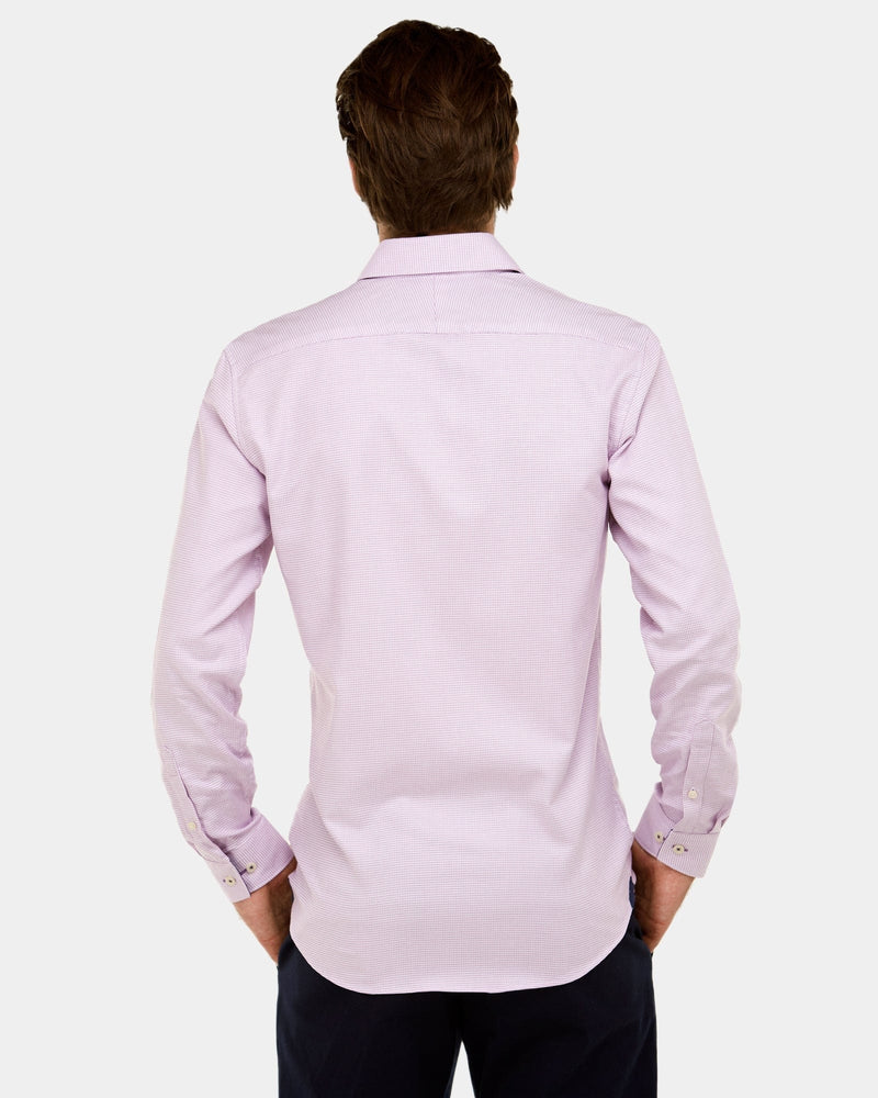 Brooksfield Multi-Weave Slim Fit Dress Shirt