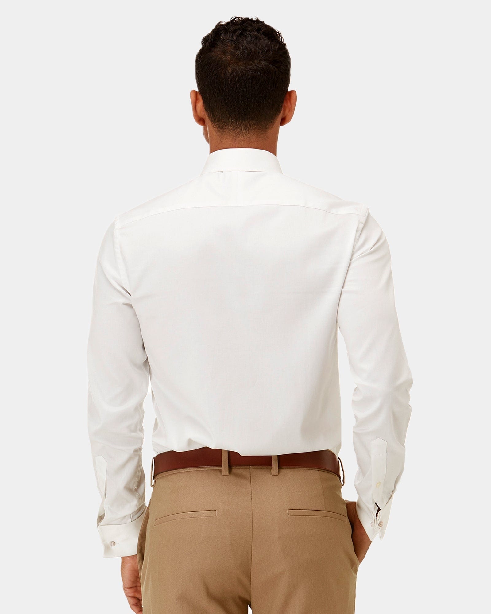 back of the brooksfield white wedding shirt bfc882