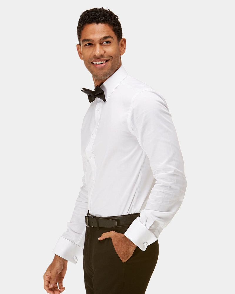 Brooksfield Slim Fit Mens Wedding French Cuff Dress Shirt in White Mens Suit Warehouse - Melbourne Brooksfield Slim Fit Mens Wedding French Cuff Dress Shirt in White Mens Suit Warehouse - Melbourne