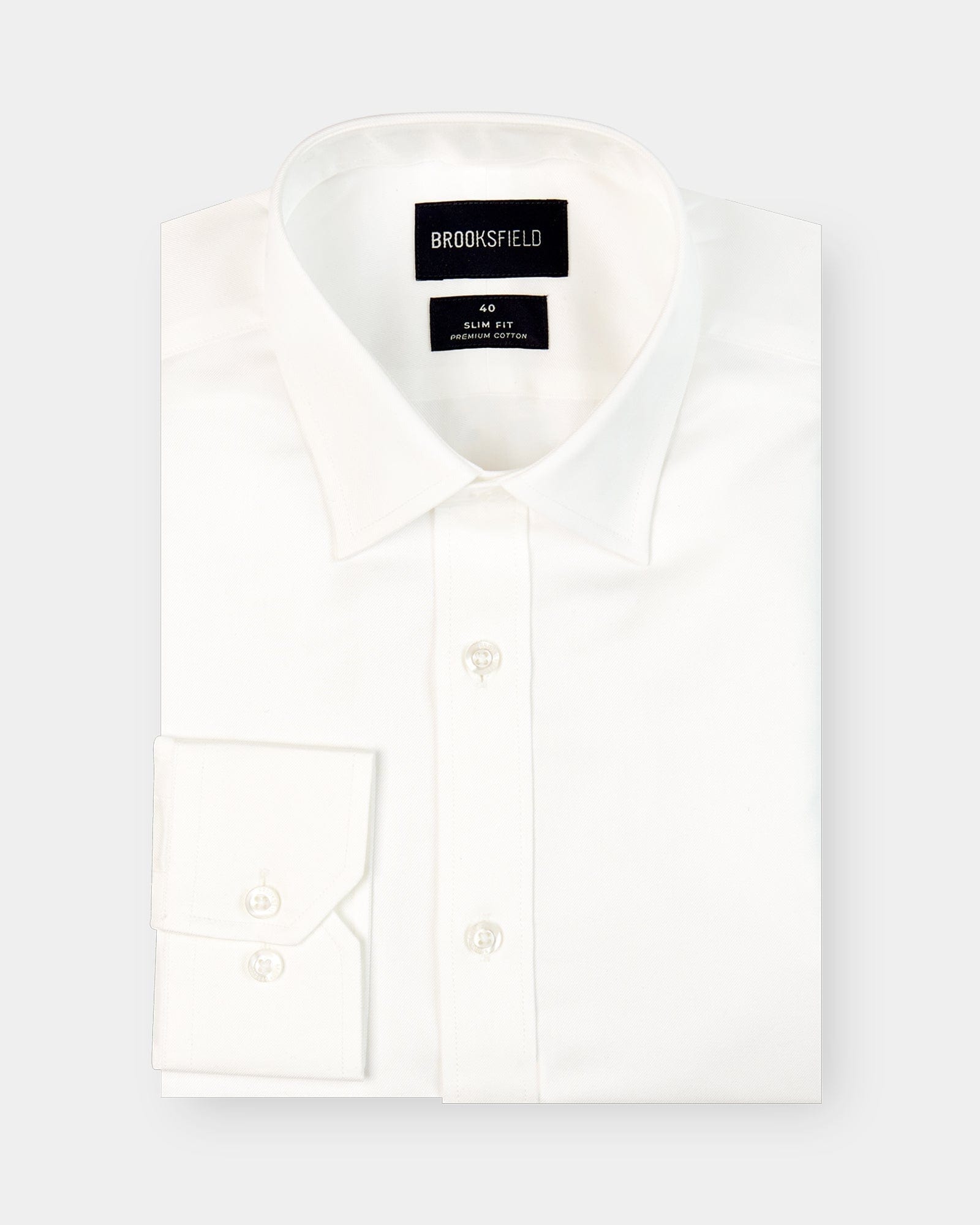 brooksfield mens occasions dress shirt in white 