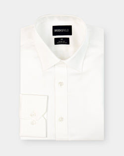 cream mens dress shirt Brooksfield Slim Fit Occasions Regular Cuff Mens Dress Shirt in Cream – Mens Suit Warehouse