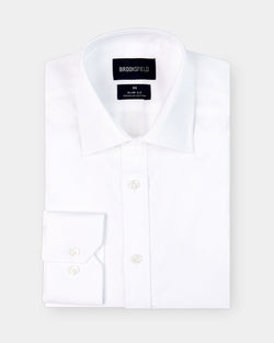 brooksfield slim fit white shirt the occasion shirt folded