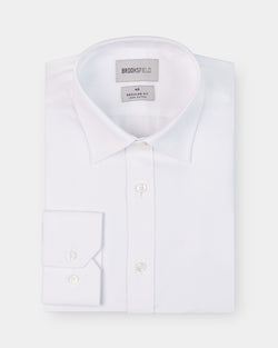 brooksfield classic fit staple mens shirt in white BFC911