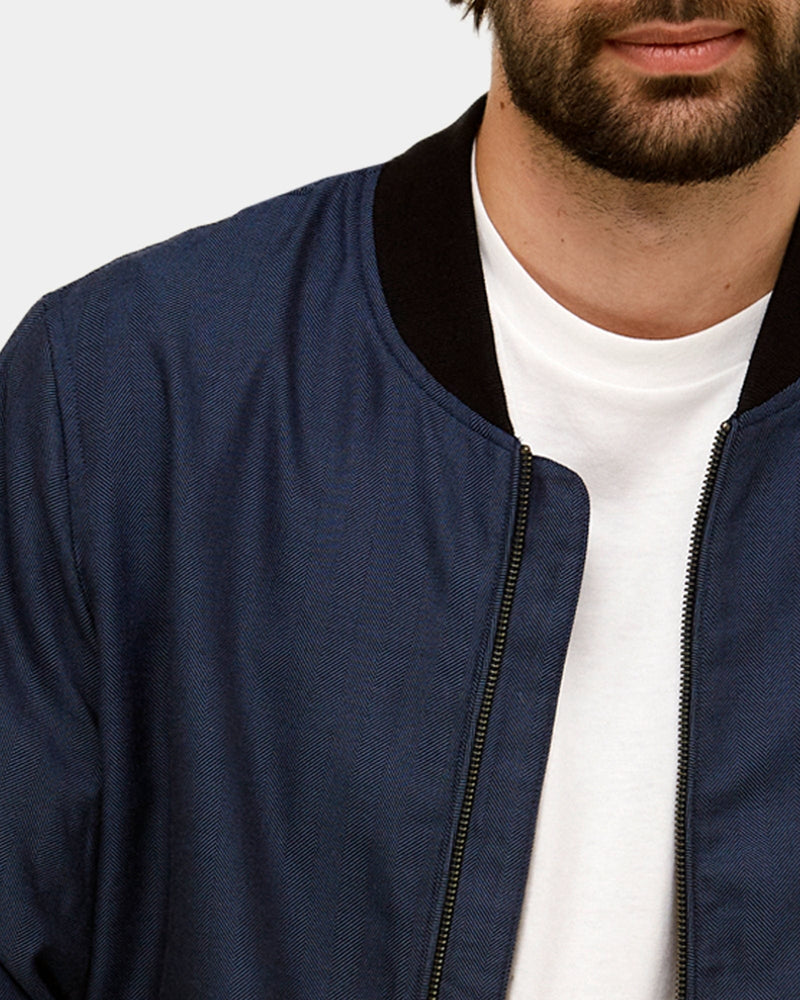 Mens herringbone clearance bomber jacket