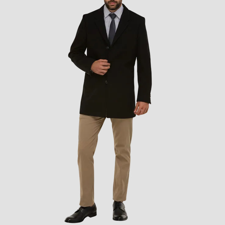 Brooksfield Wool Blend Short Overcoat