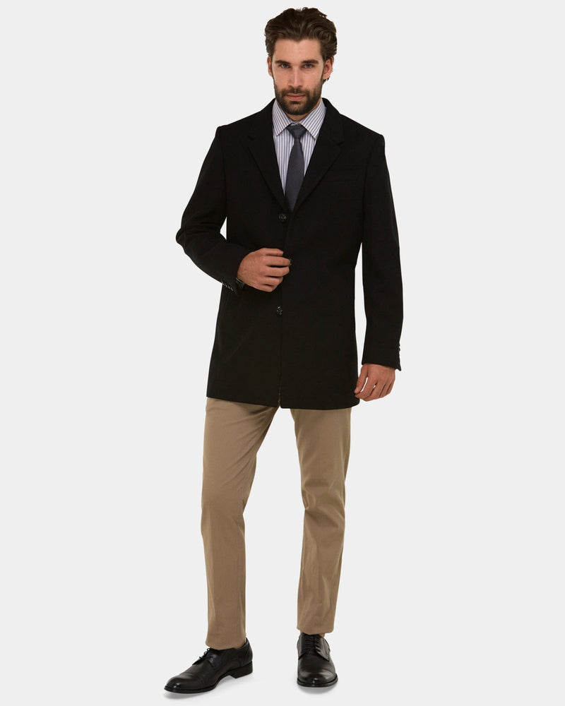 Brooksfield Wool Blend Short Overcoat