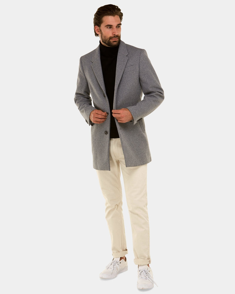 Brooksfield Wool Blend Short Overcoat
