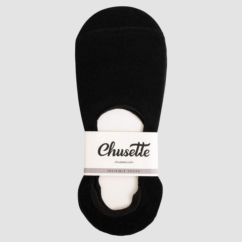 the Chusette Men's 3Pack Invisible Socks in Black 18-WC-K-2