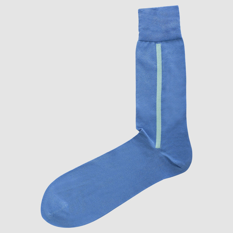 the Chusette Men's Mercerized Cotton Socks in Blue 38-MC-M-1