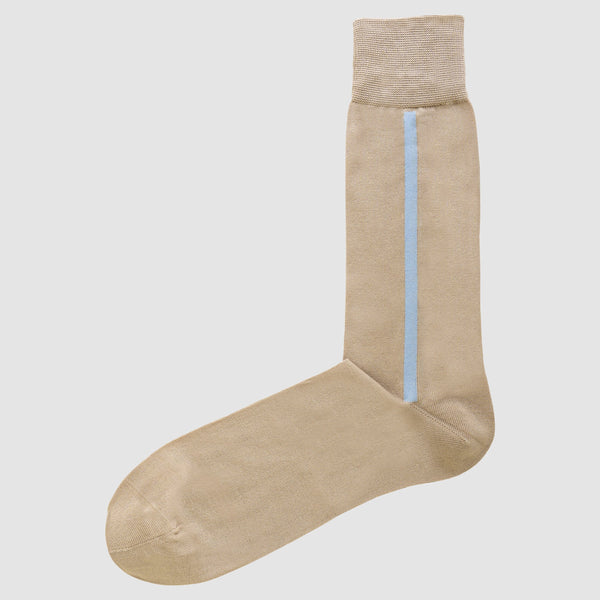 the Chusette Men's Mercerized Cotton Socks in Beige 