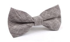 OTAA - grey linen chambray bow tie
