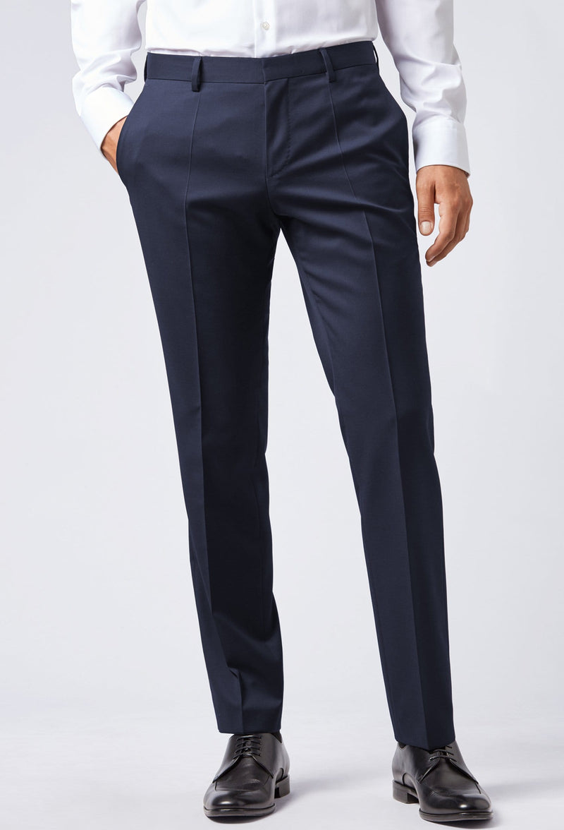 Mens Trousers | Hugo Boss Gibson Trouser Navy | Mens Suit Warehouse ...