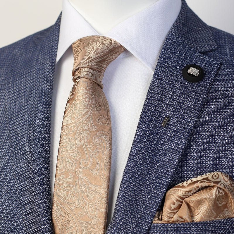 James Adelin Luxury Neck Tie in Nugget Paisley