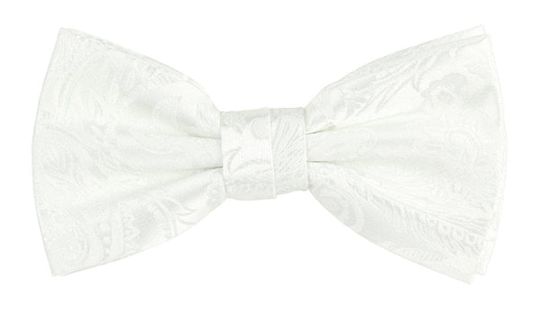 James Adelin Floral Bow Tie in White