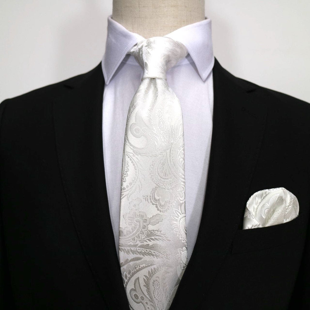 white neck tie