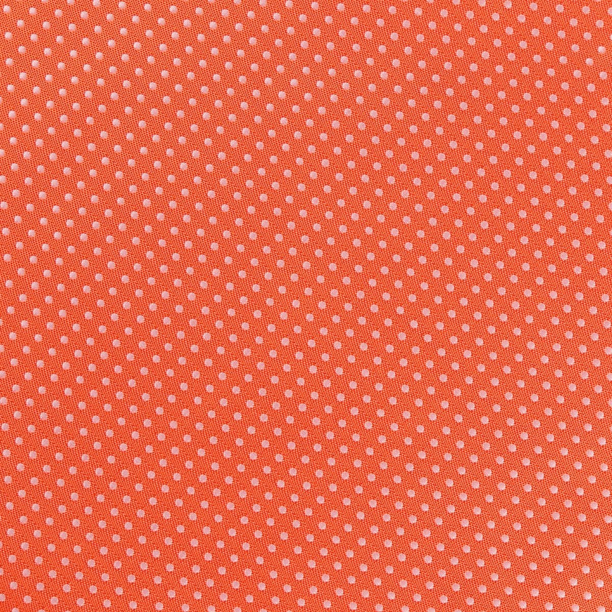 James Adelin Luxury Mini Spot Pocket Square in Orange and White