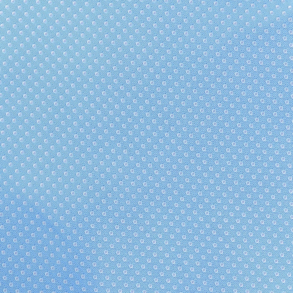 James Adelin Luxury Mini Spot Pocket Square in Sky and White