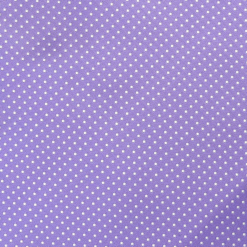 James Adelin Luxury Mini Spot Pocket Square in Purple and White