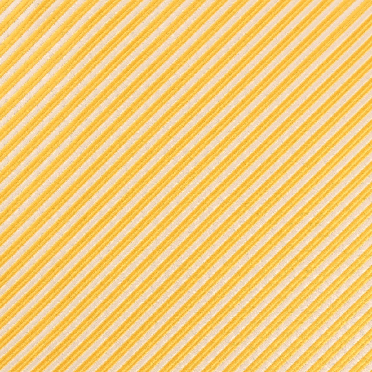 James Adelin Luxury Mini Stripe Pocket Square in Gold and White