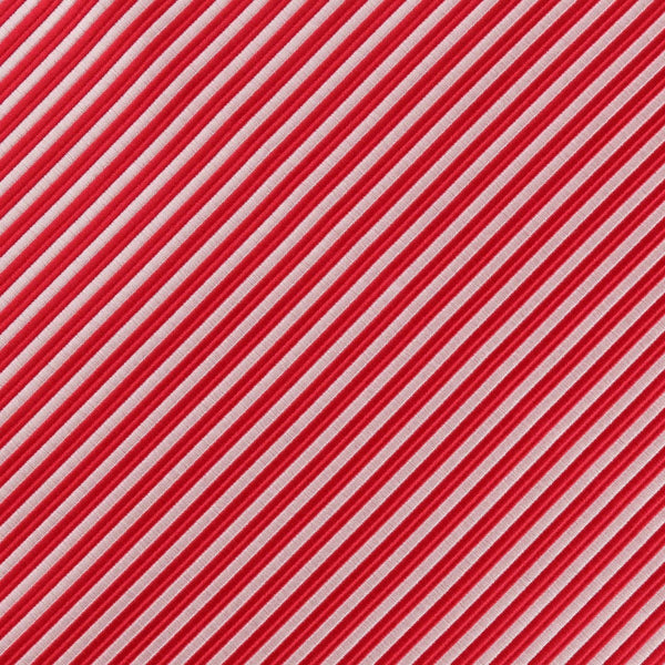 James Adelin Luxury Mini Stripe Pocket Square in Red and White