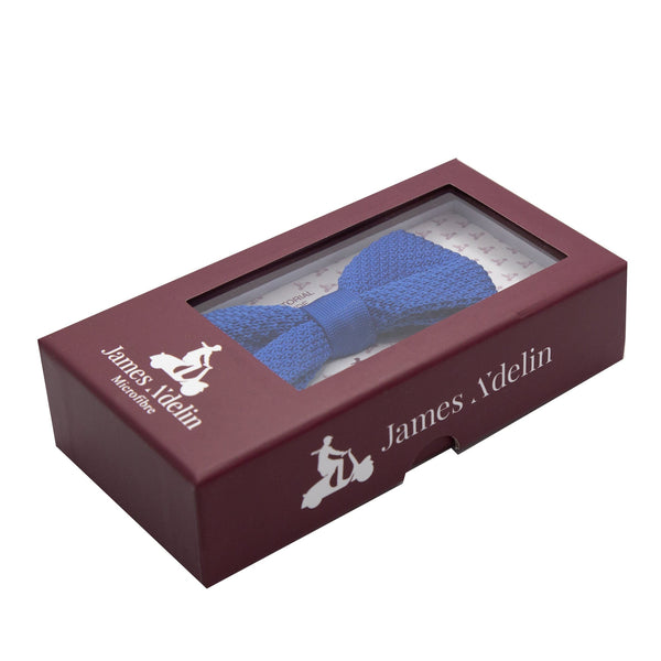 James Adelin Luxury Knitted Bow Tie in Royal