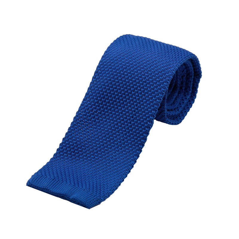 James Adelin Luxury Knitted Neck Tie in Royal