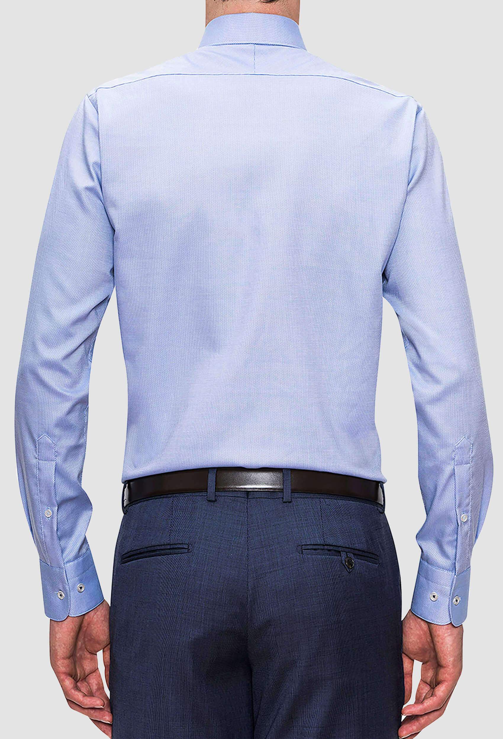 Joe Black slim fit pioneer shirt in blue pure cotton