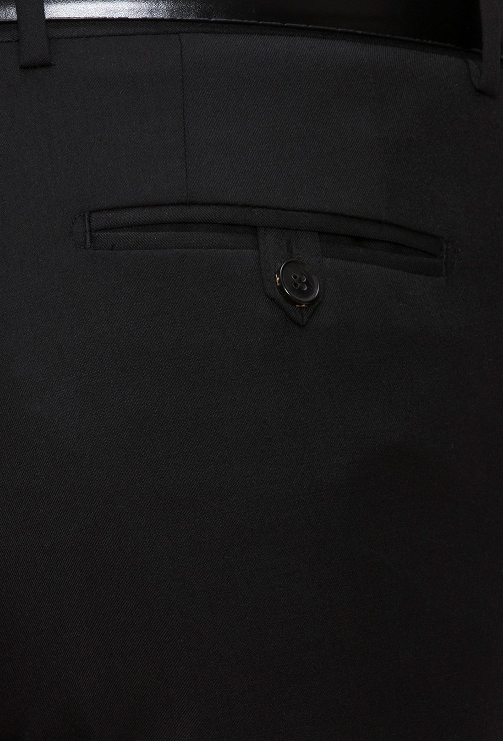 Joe Black slim fit razor trouser in black pure wool FJV032