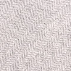 OTAA - light grey herringbone linen necktie