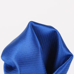 James Adelin Twill Weave Luxury Pure Silk Pocket Square Royal