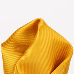 James Adelin Twill Weave Luxury Pure Silk Pocket Square Gold