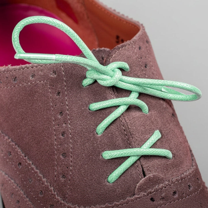 Lachie Mint Green Colour Shoelaces from Mavericks Laces